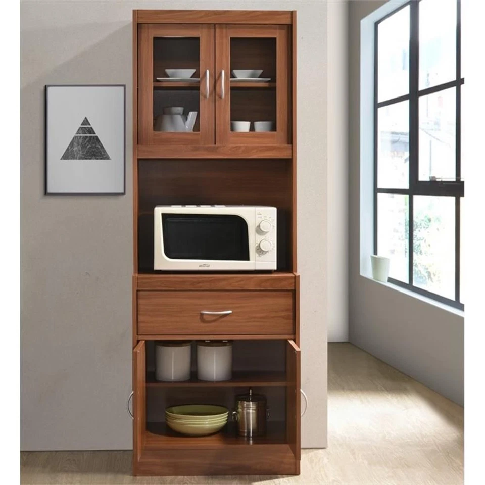 Toru Furniture - Kitchen Cabinet 1 Drawer and Space for Microwave