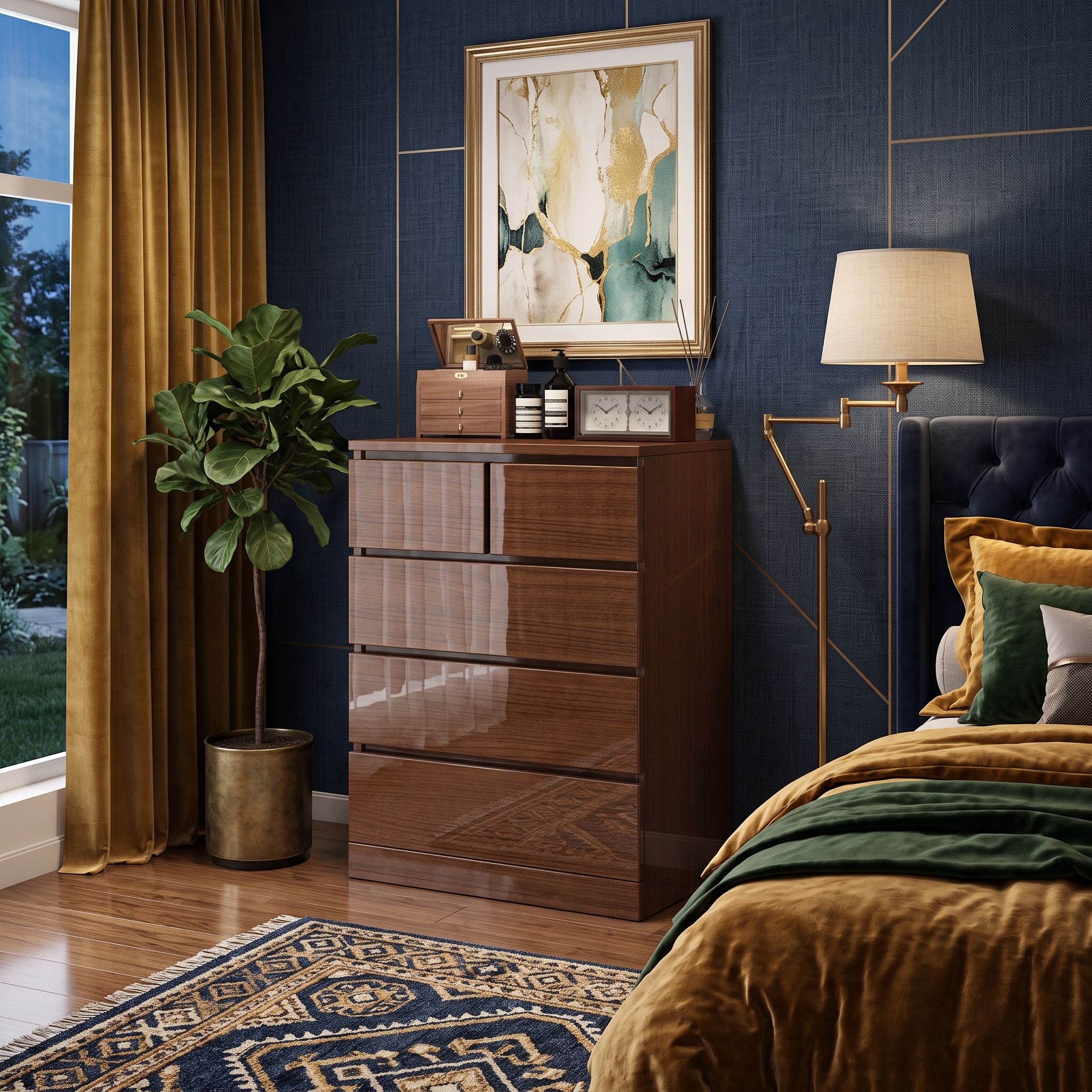 4 drawered Chest of Drawers view 4