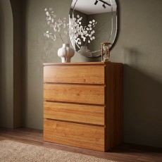 Solid Wood Dresser Multiple Drawer Configurations and Wide Storage Top for Bedroom Organization