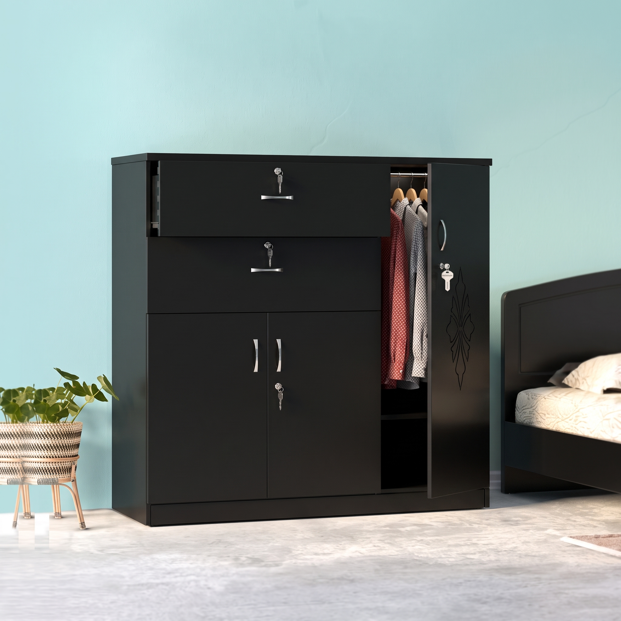 Modern Multiple storage Dresser view 3
